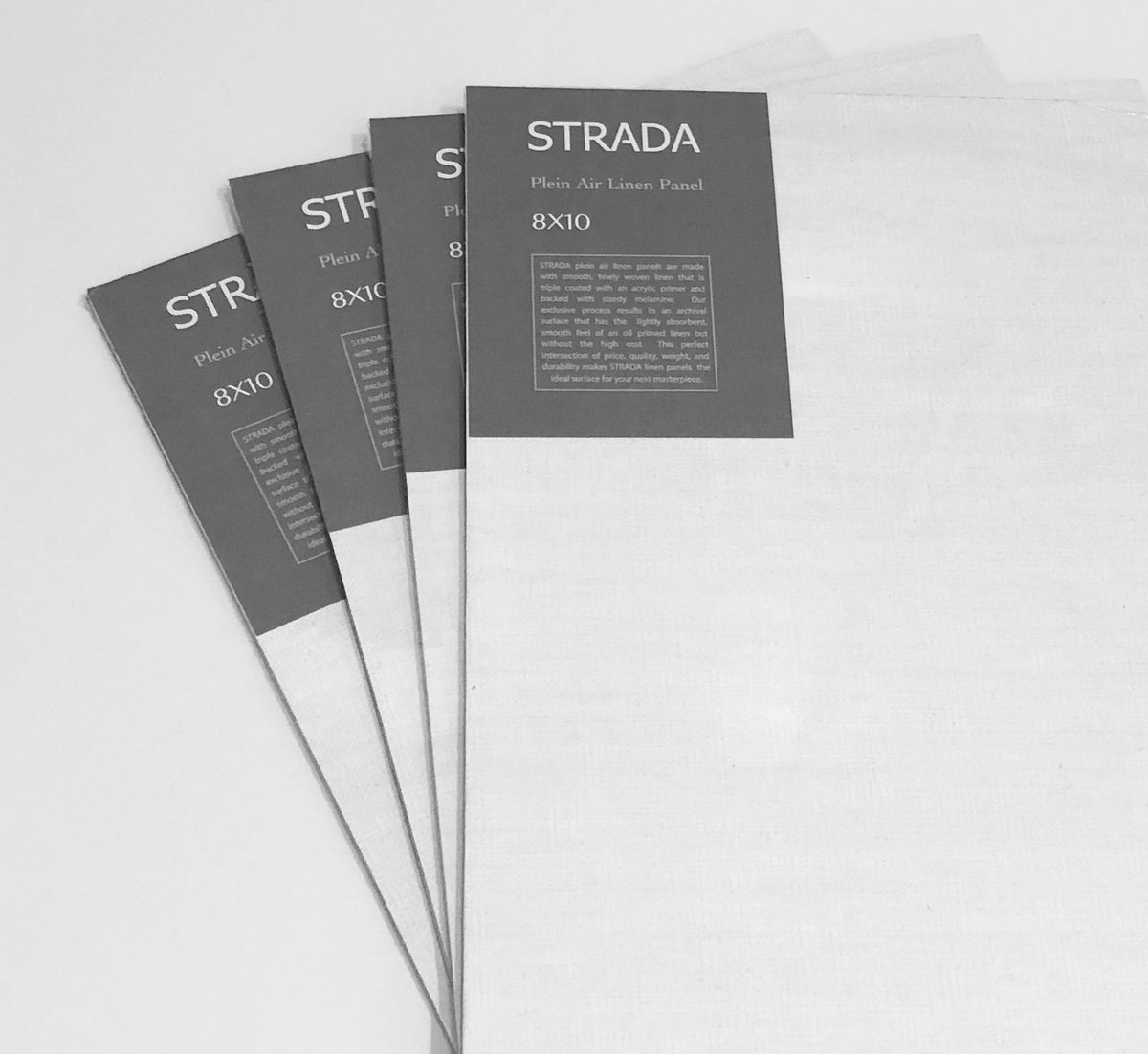 STRADA triple primed linen panels-pack of 5
